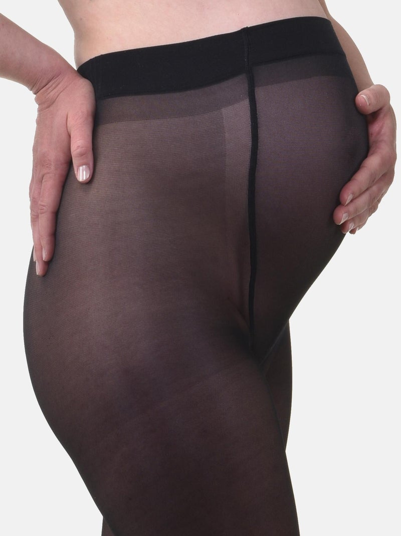 Collants de grossesse transparant magique 40den (Mamsy) Noir - Kiabi