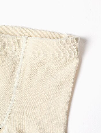 Collants de maille côtelée anti-bouloche