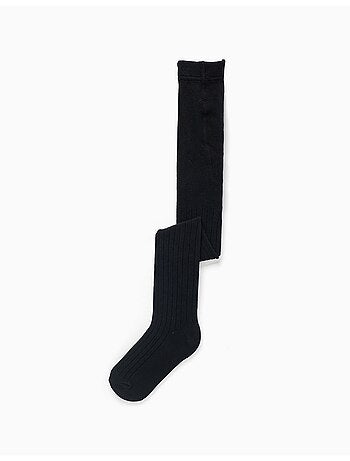 Collants de maille côtelée anti-bouloche