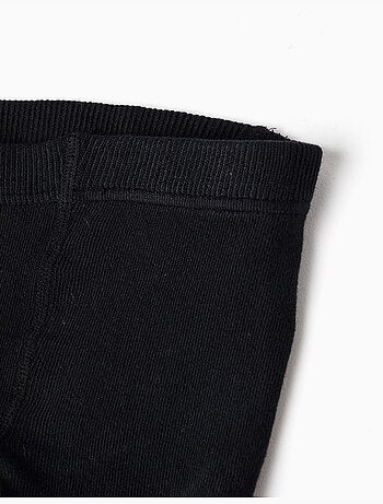 Collants de maille côtelée anti-bouloche