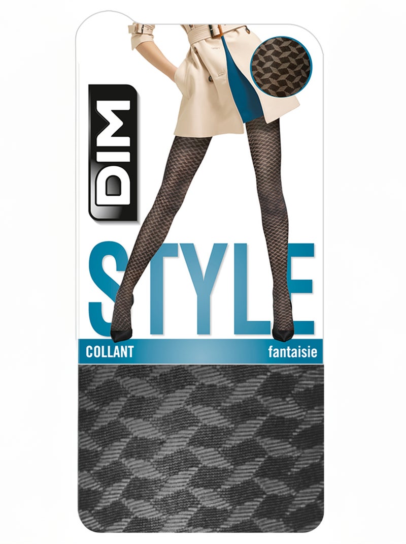Collants 'DIM' transparent noir - Kiabi