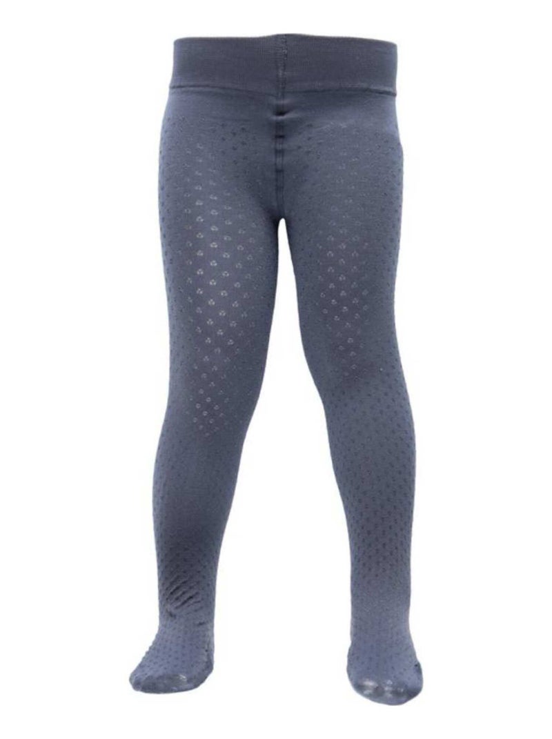 Collants effet plumetis Bleu - Kiabi