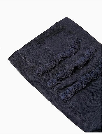 Collants en maille à volants