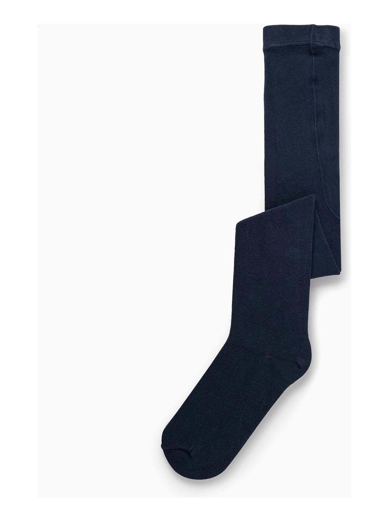 Collants en Maille Anti-Boulochage Bleu foncé - Kiabi