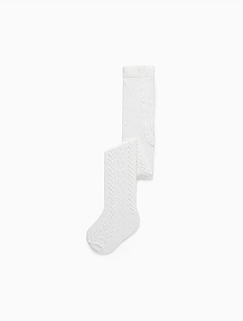 Collants en maille avec jacquard