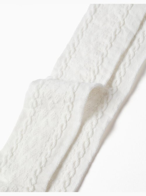Collants en maille avec jacquard - Kiabi