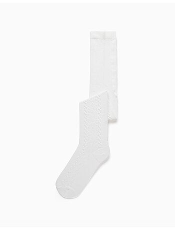 Collants en maille avec jacquard