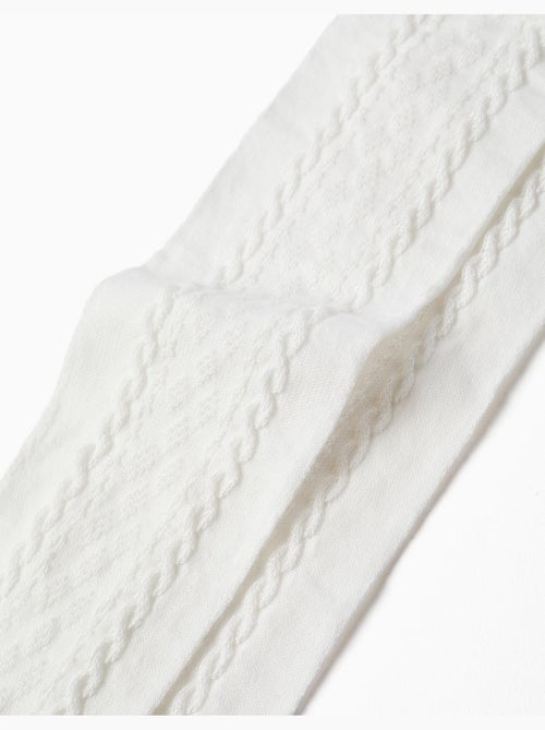 Collants en maille avec jacquard - Kiabi
