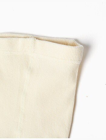Collants en maille côtelée anti-bouloche
