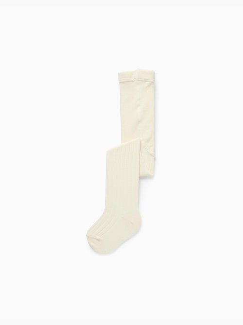 Collants en maille côtelée anti-bouloche - Kiabi