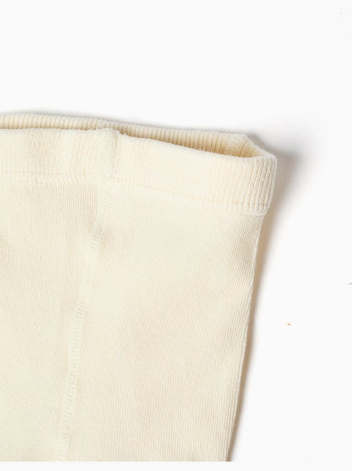 Collants en maille côtelée anti-bouloche - Kiabi