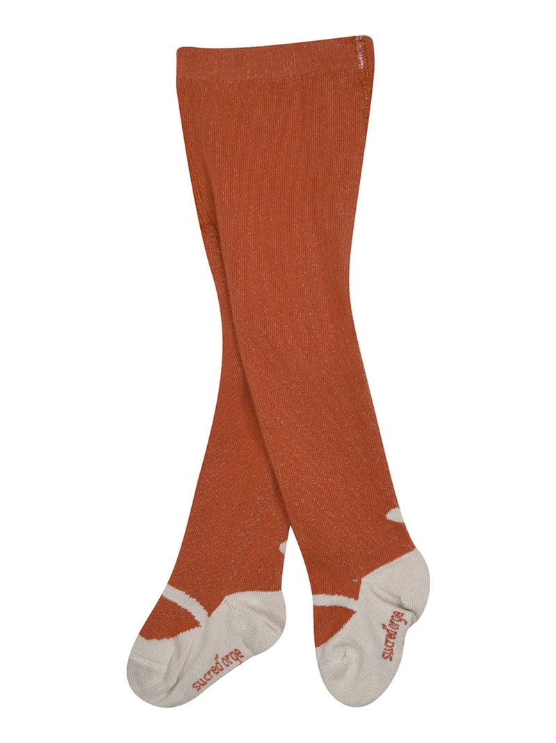 Collants en maille Paquerette Orange - Kiabi