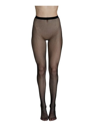 Collants en résille sans coutures Fashion Net noir