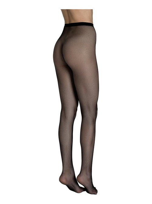 Collants en résille sans coutures Fashion Net noir - Kiabi