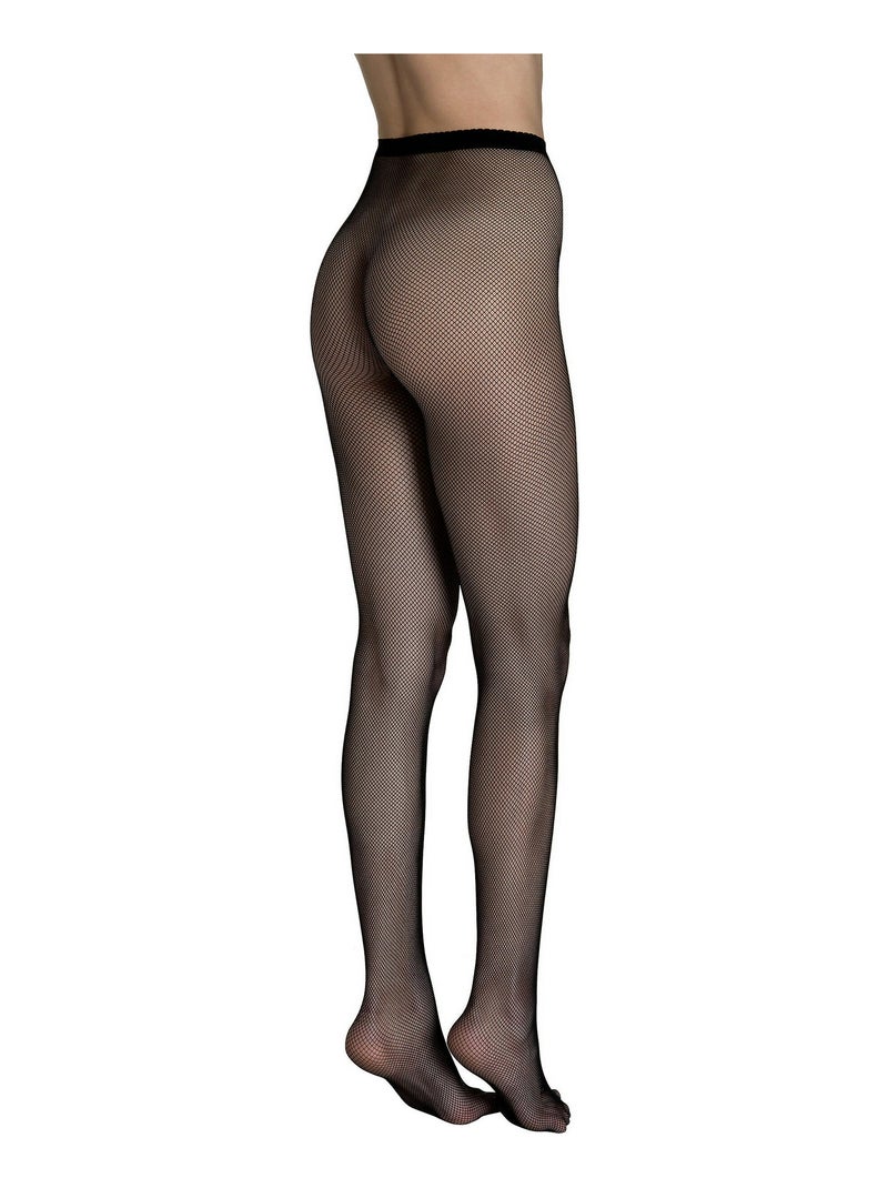 Collants en résille sans coutures Fashion Net noir Noir - Kiabi