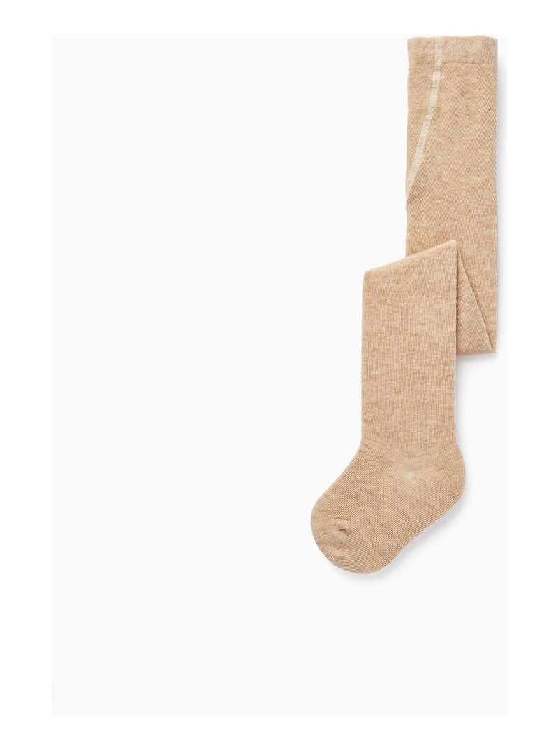 Collants en Tricot de Coton pour Bébé  ESSENTIALS LINE Beige clair - Kiabi