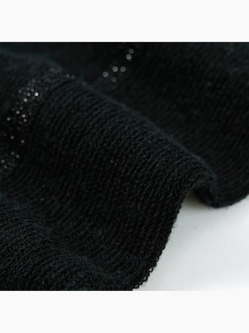 Collants enfant en coton vif avec liseré lurex scintillant - vidaxl Noir - Kiabi