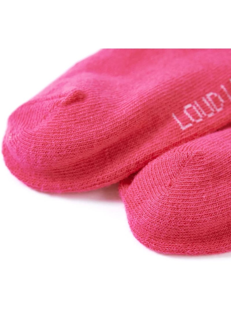 Collants enfant unis coton mélangé - vidaxl Rose fluo - Kiabi