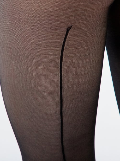 Collants fantaisie 'lignes' - Kiabi