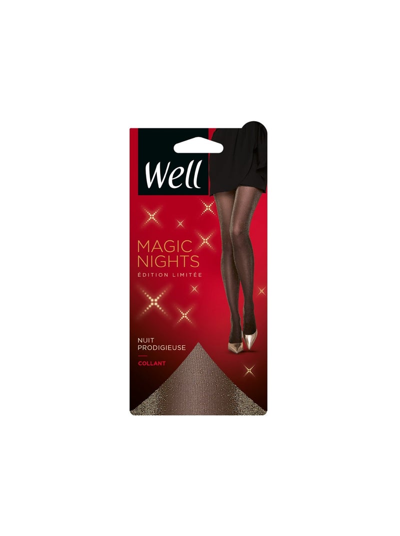Collants fantaisies 35D MAGIC NIGHTS Noir - Kiabi