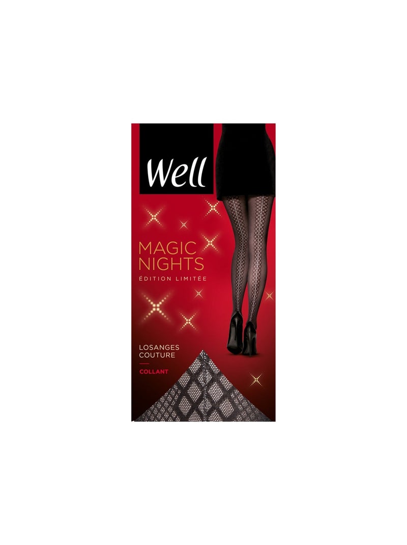 Collants fantaisies  MAGIC NIGHTS Noir - Kiabi
