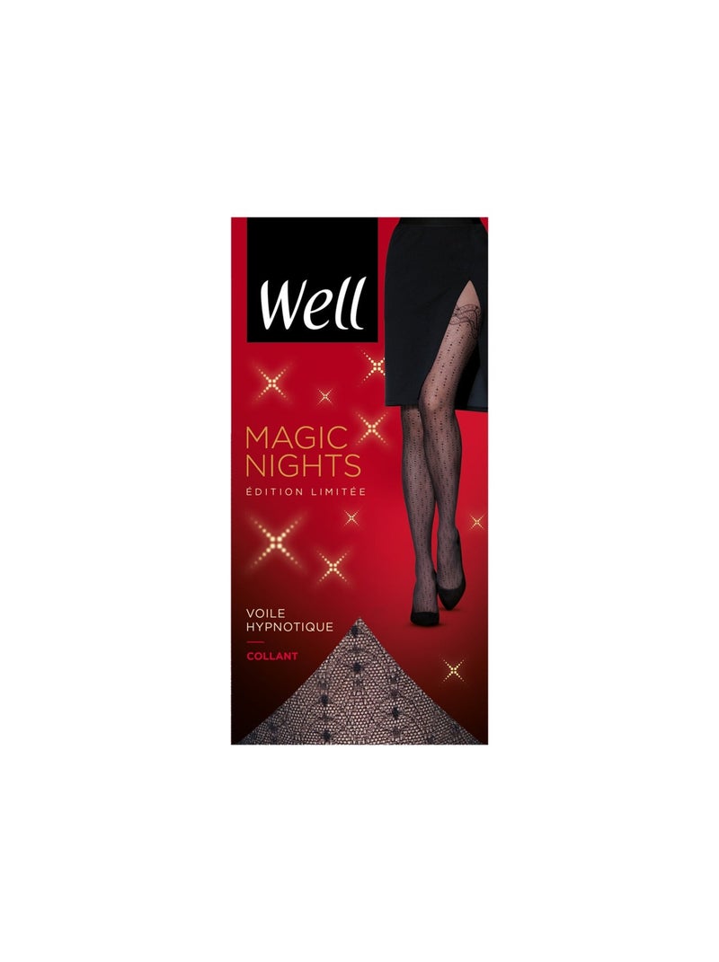 Collants fantaisies  MAGIC NIGHTS Noir - Kiabi