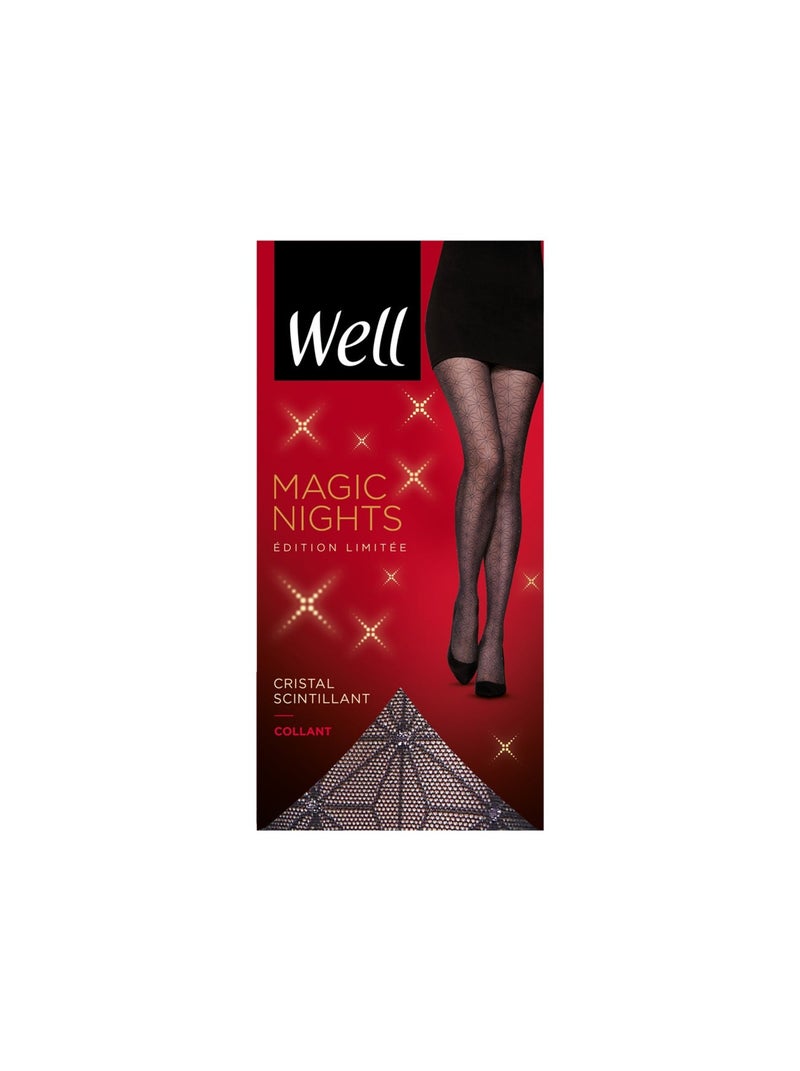 Collants fantaisies  MAGIC NIGHTS Noir - Kiabi