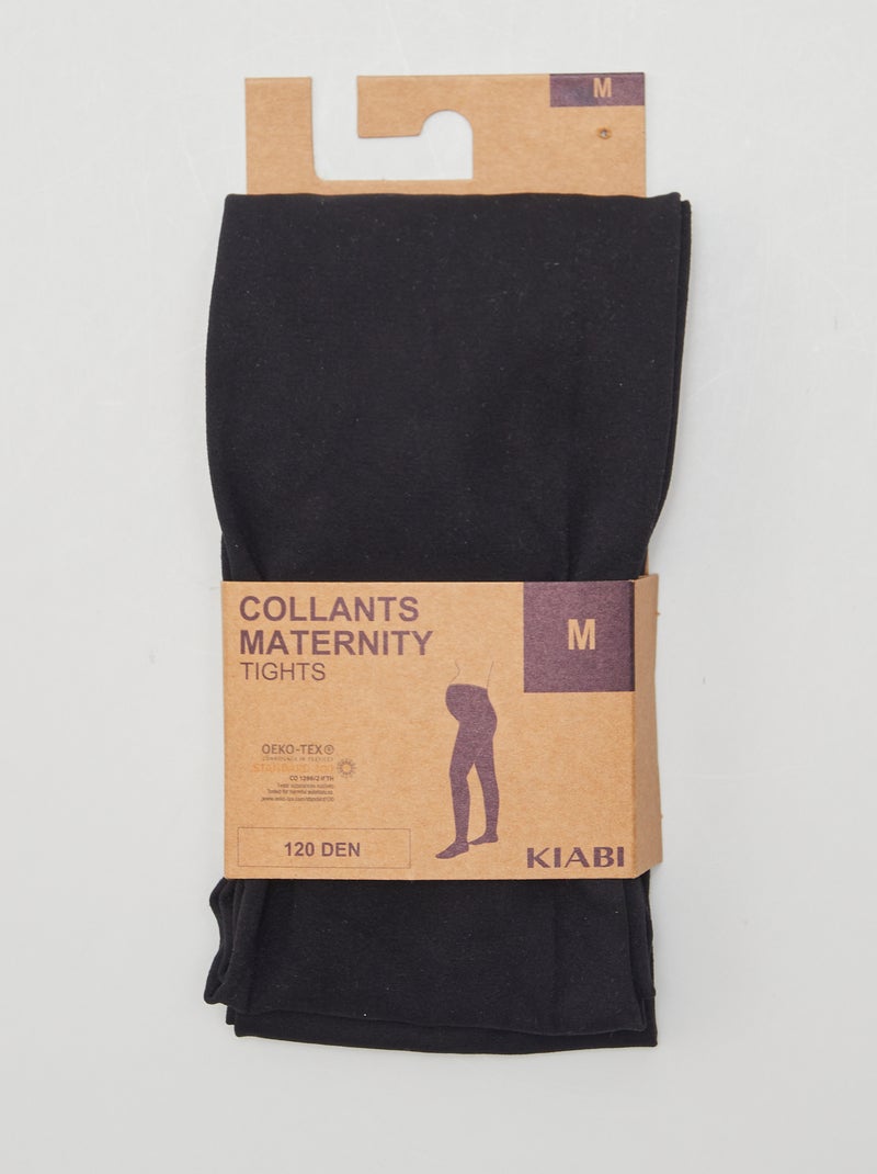 Collants maternité 120D noir - Kiabi