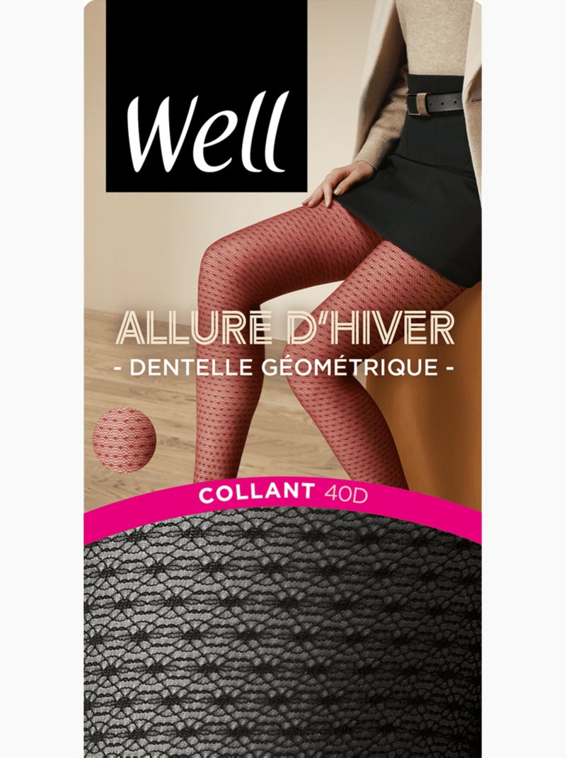 Collants opaques 100d allure d'hiver Noir - Kiabi