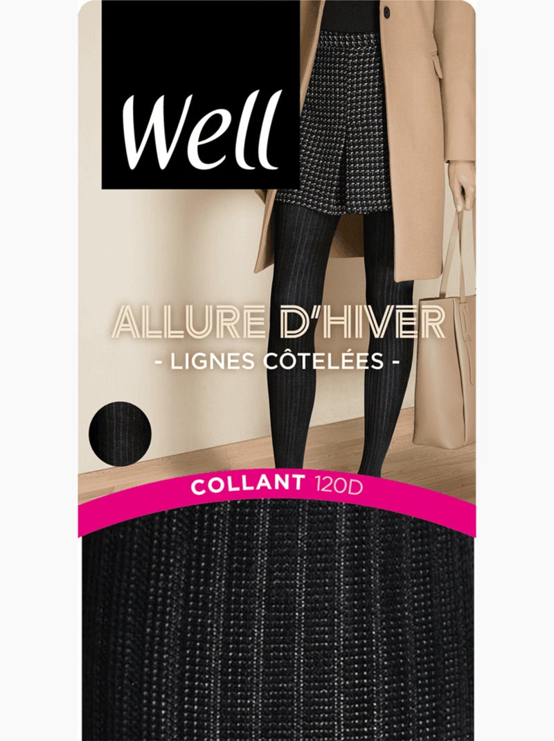 Collants opaques 120d allure d'hiver Noir - Kiabi