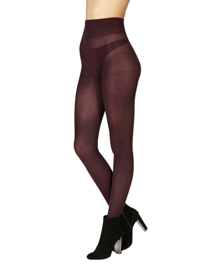 Collants opaques 55D MON INDISPENSABLE Bordeaux - Kiabi