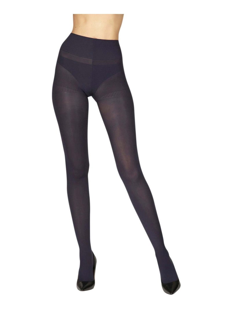 Collants opaques 60D ACCORD PARFAIT Bleu marine - Kiabi