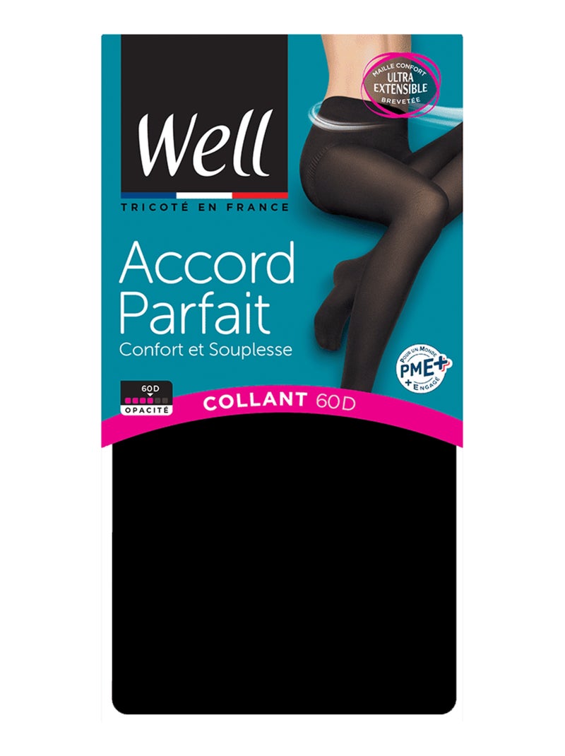 Collants opaques 60D ACCORD PARFAIT Noir - Kiabi