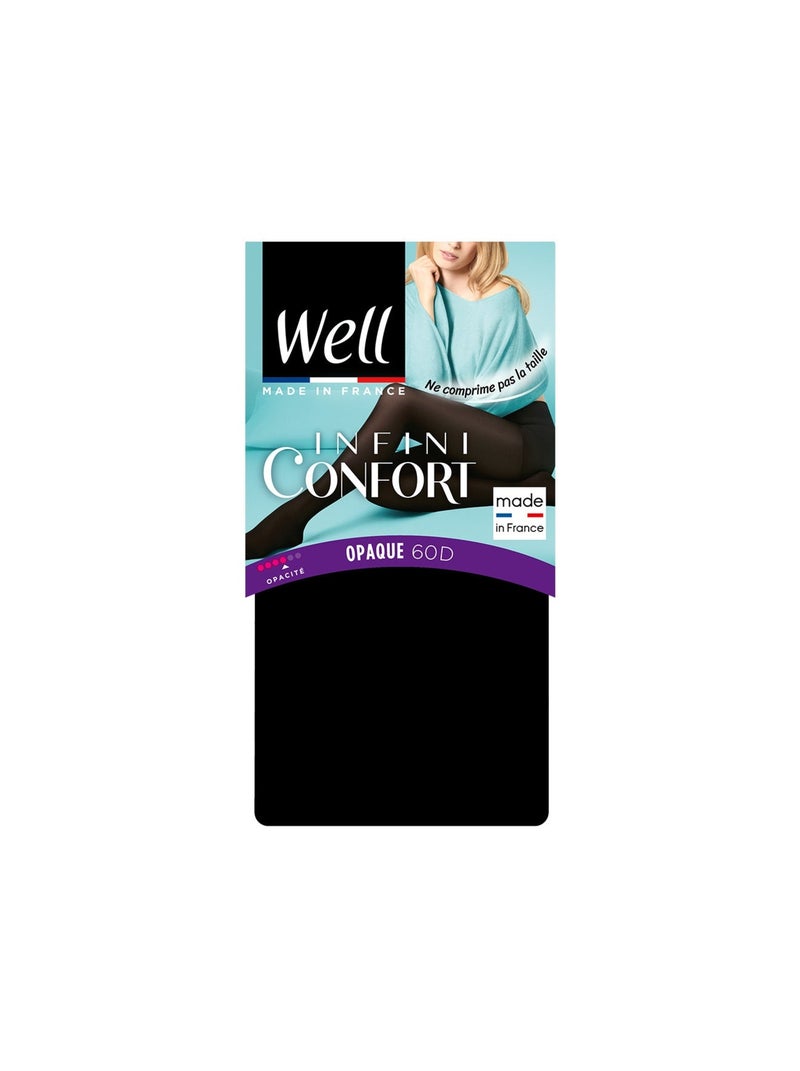 Collants opaques 60D WELL INFINI CONFORT Noir - Kiabi
