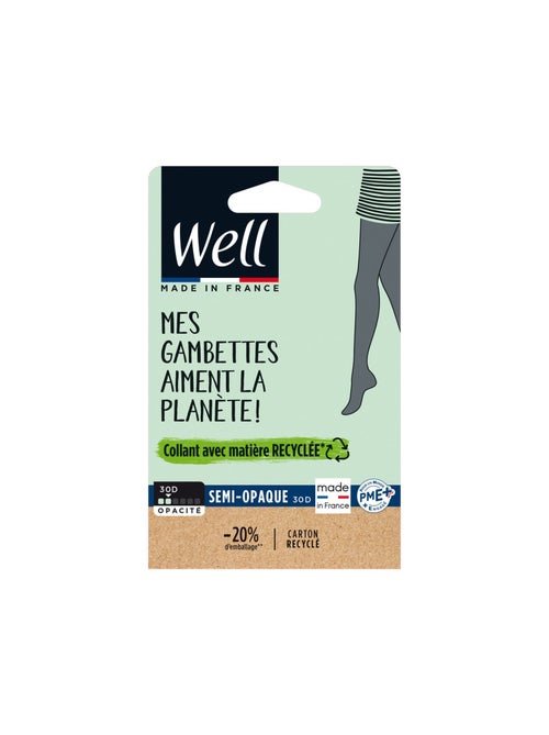 Collants semi-opaques 30D MES GAMBETTES AIMENT LA PLANÈTE - Kiabi