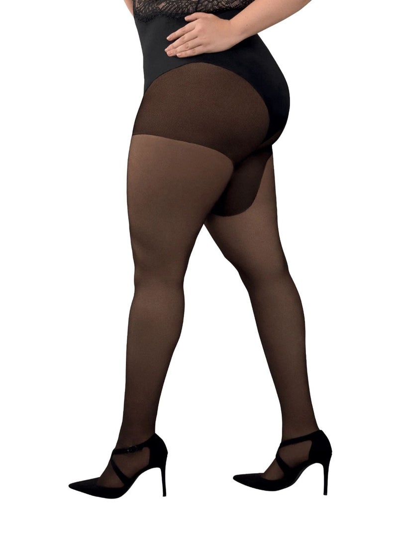 Collants semi-opaques 30D MORPHOLOGIE Noir - Kiabi