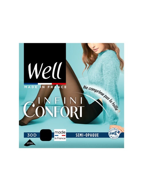 Collants semi-opaques 30D WELL INFINI CONFORT - Kiabi