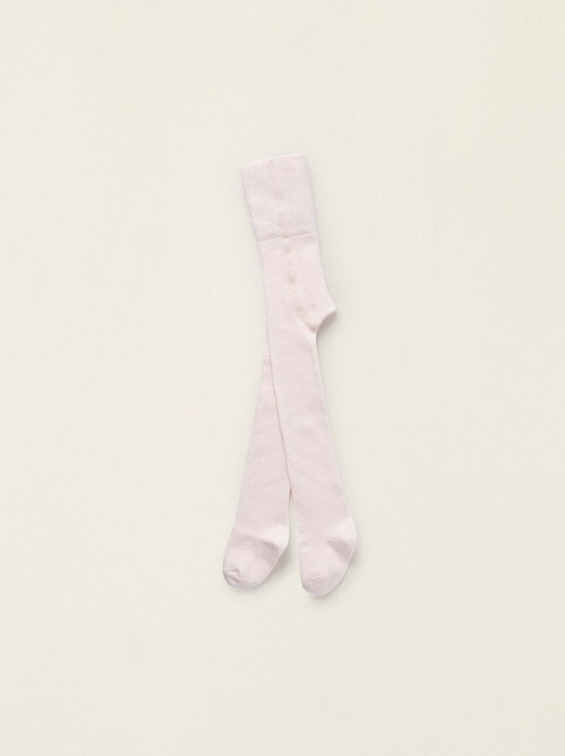 Collants Taille Haute Rose - Kiabi