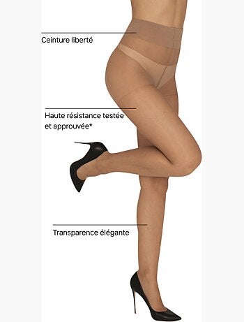 Collants transparents 15d elastivoile