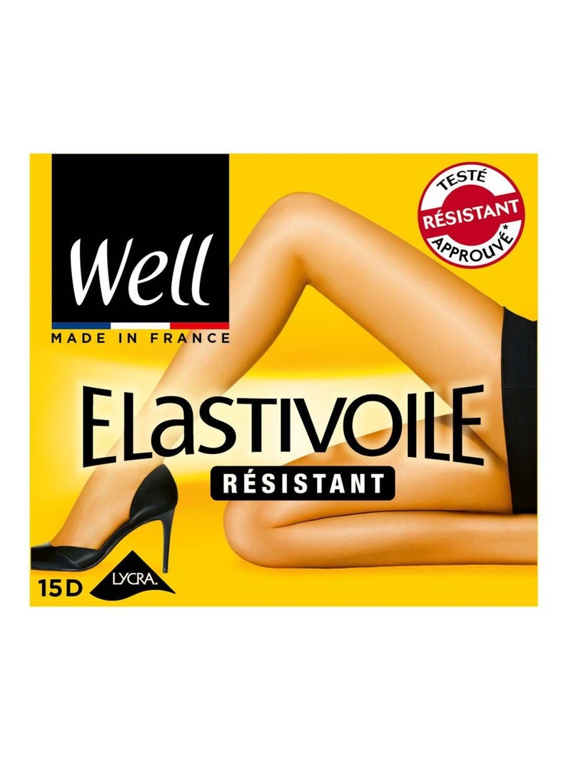 Collants transparents 15D ELASTIVOILE Beige foncé - Kiabi