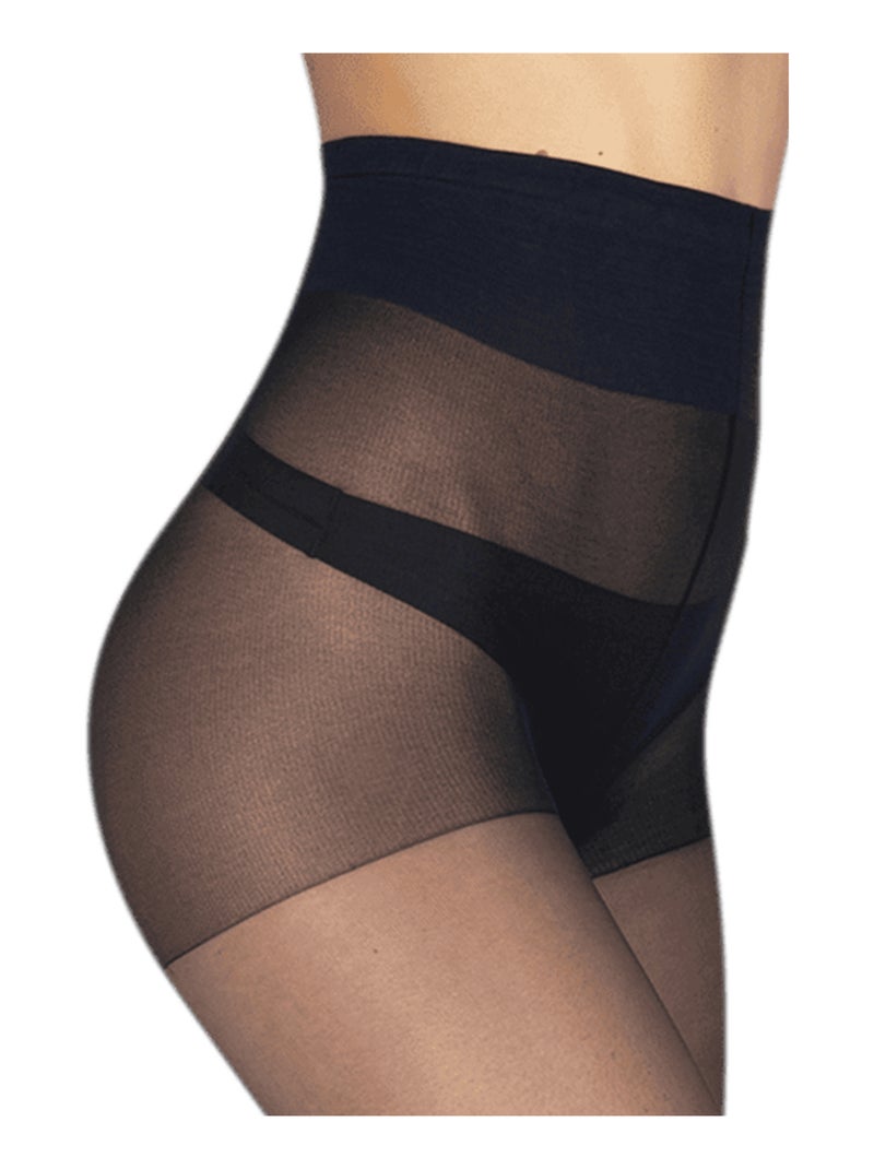 Collants transparents 15D ELASTIVOILE Bleu marine - Kiabi