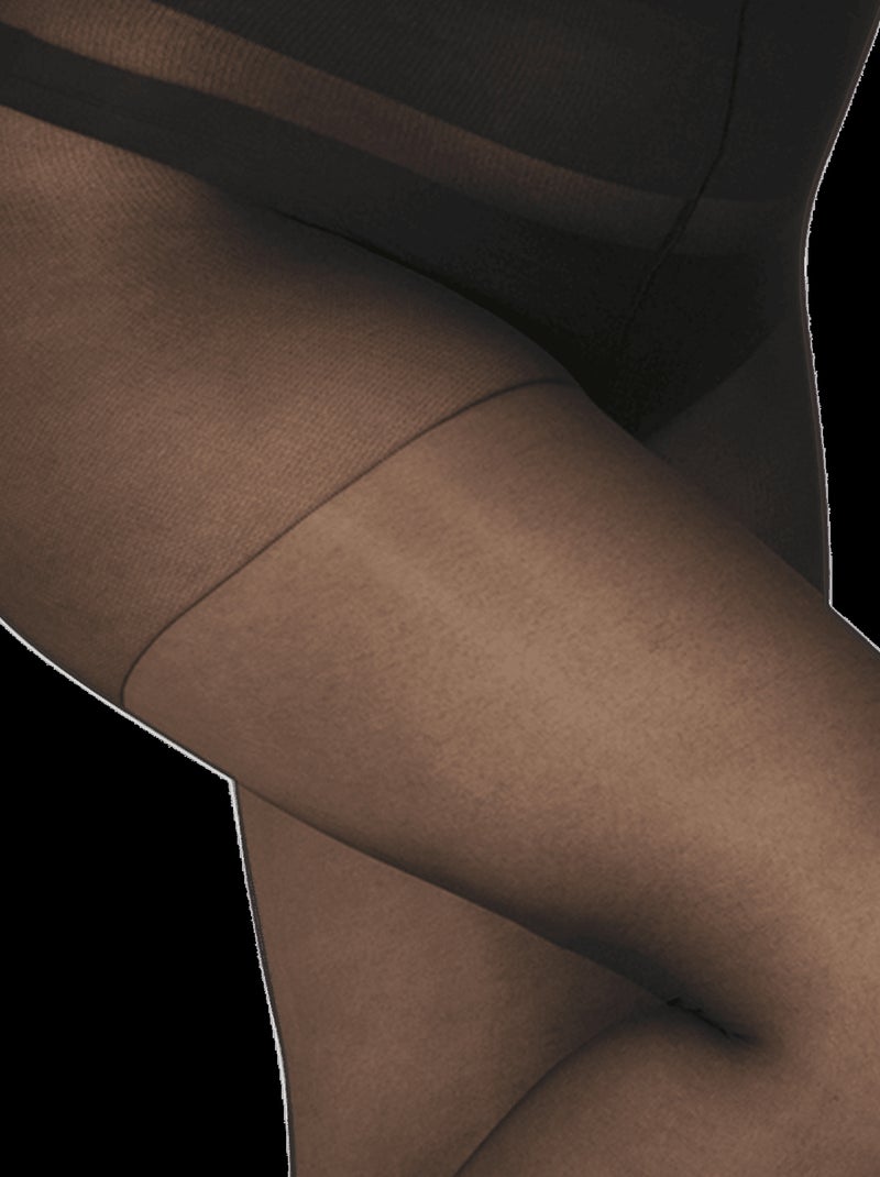 Collants transparents 15D ELASTIVOILE Noir - Kiabi