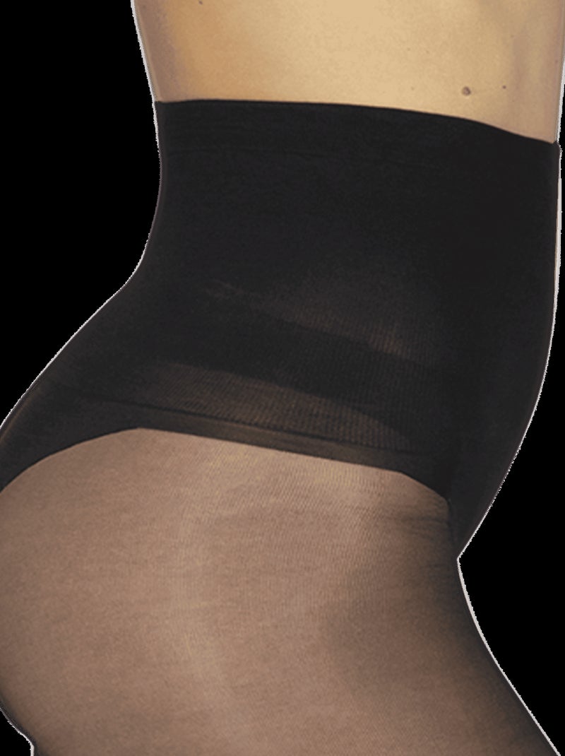 Collants transparents 19D ELASTIVOILE Noir - Kiabi