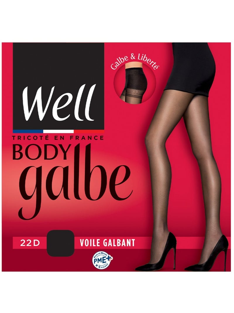 Collants transparents 22D BODY GALBE Noir - Kiabi