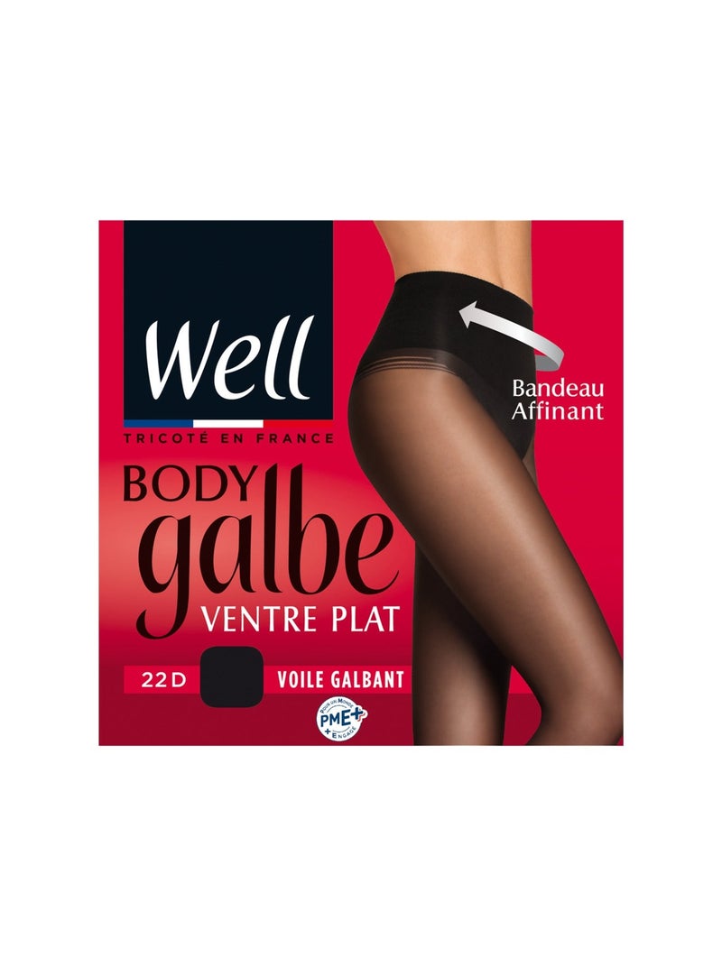 Collants transparents 22D BODY GALBE Noir - Kiabi