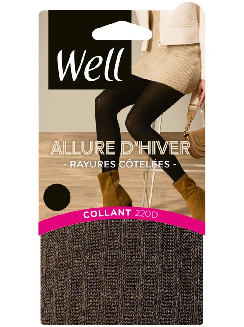 Collants ultra-opaques 180D ALLURE D'HIVER Marron - Kiabi