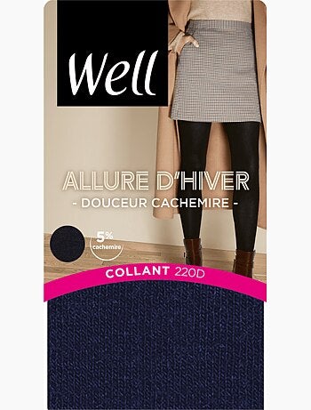 Collants ultra-opaques 220d allure d'hiver