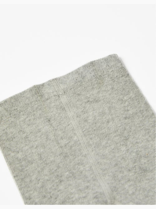 Collants Unis en Coton - Kiabi