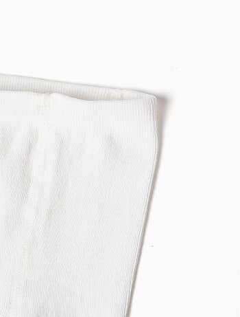 Collants unis en maille anti-bouloche