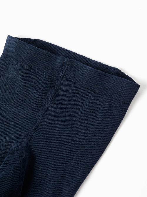 Collants unis en maille anti-bouloche - Kiabi